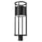 Z-Lite Luca Outdoor Post Mount Fixture, 1-Light, 9.25 In.W x 27.75 In.H, Black/Etched 517PHB-BK-LED - alternate 6